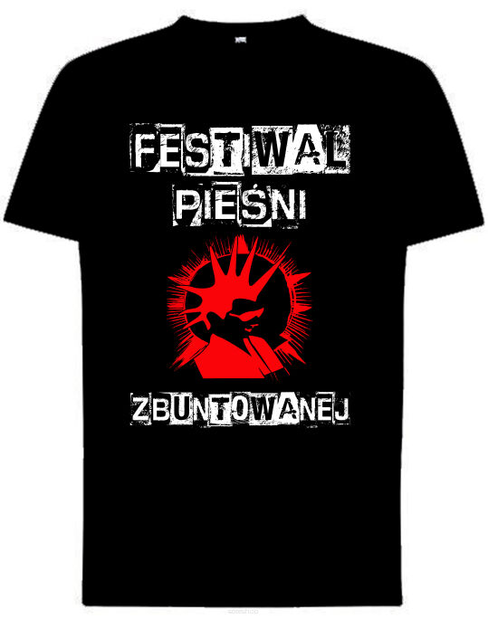KOSZULKA FESTIWAL PIEŚNI ZBUNTOWANEJ V czarna